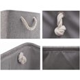 thumbnail image 4 of Boîtes de Rangement Pliables, Grands Paniers en Tissu, Lot de 3 (Gris, Grand), 4 of 5