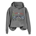 thumbnail image 2 of Donk The Halls Christmas Hoodies for Women 2025 Long Sleeve Donkey Graphic Hooded Sweatshirt Pullover Tops, 2 of 6