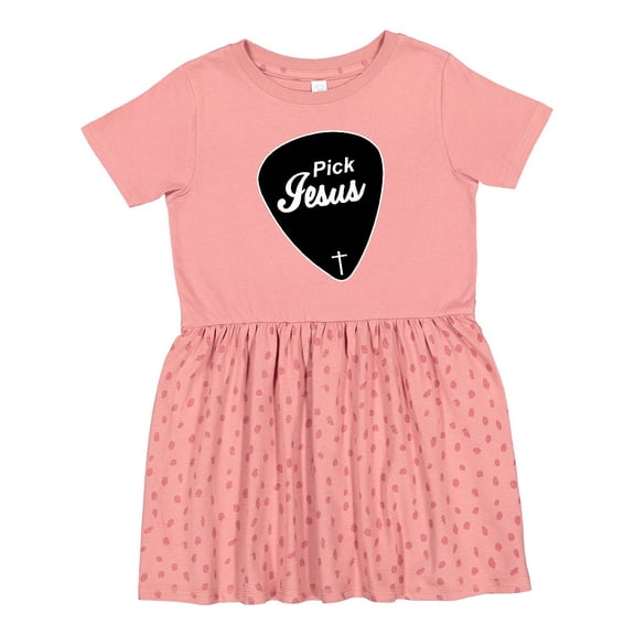 Inktastic Pick Jesus Christian Girls Toddler Dress