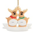 thumbnail image 1 of Adornos Colgantes Para Árbol De Navidad 2021 Con Cordón Fawn Family 2-6 Personas Diy Nombre Bendición Colgante Regalo Para Amigos O Familiares Vogacara AP006895-03, 1 of 6
