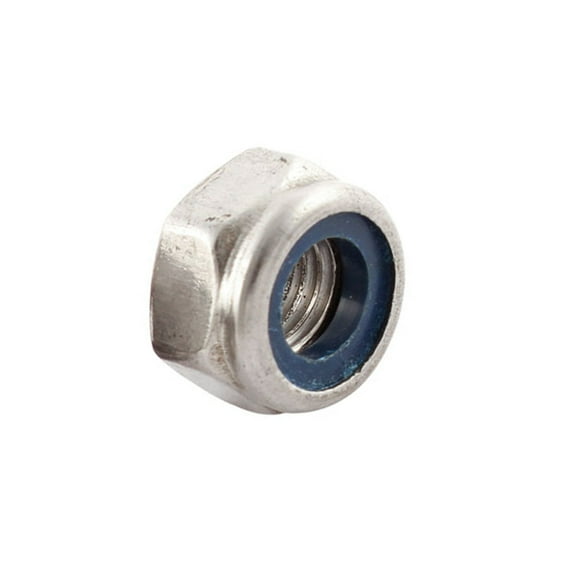 5pcs M10x1.5mm Metric Stainless Steel Anti-loose Nylon Insert Lock Hex Nuts