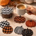 thumbnail image 5 of Diamond Art Coasters, Fall Diamond Art Kits for Adults, Halloween Table Decor, Diy Pumpkin Diamond Art Set with Holder, Fall Crafts for Adults, Diamond Painting Supplies for, 5 of 7