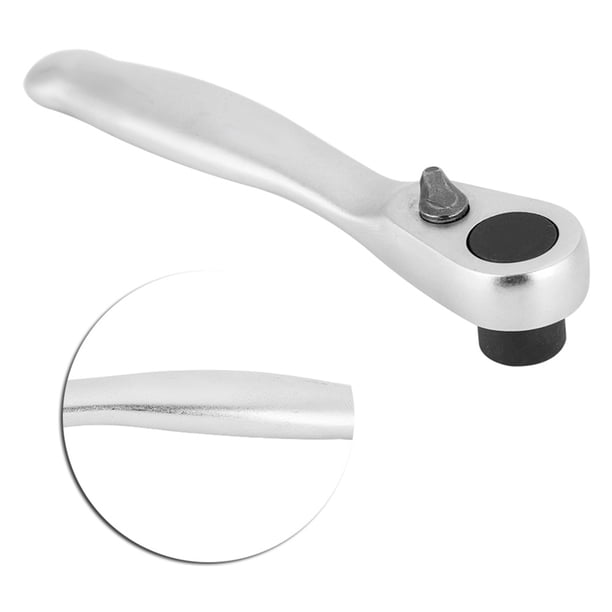 Mini Destornillador De Llave De Trinquete De 72 Dientes Para Herramienta De Vaso Rápido De Torsión Hexagonal De 6,35 Mm, Diseño Antideslizante, Absorción De Impactos