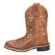 thumbnail image 1 of Bota Cowboy Smoky Floralie para niños, piel para niños, color marrón, 1 of 8