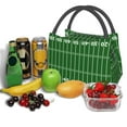 thumbnail image 3 of Yiaed American Football Field1 Print Lunch box lunch bag Portable Insulated Lunch Box for Women Men Cooler Tote Bag with Front Pocket for Work Picnic Travel, 3 of 6
