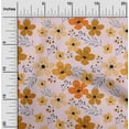 thumbnail image 1 of oneOone Cotton Cambric Baby Pink Fabric Leaves & Flower Floral Sewing Fabric By The Yard Printed Diy Clothing Sewing Supplies 42 Inch Wide, 1 of 1