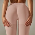thumbnail image 4 of qolati Leggings for Women Booty High Waisted Tummy Control Yoga Pants Seamless Scrunch Butt Lifting Workout Contours Ruched Tights, 4 of 7