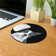 thumbnail image 5 of WIRESTER 7.88 in Round Mouse Pad with Non-Slip Rubber Base for Computers, Laptop, Office & Home - Boston Terrier Blue and White Dog, 5 of 5