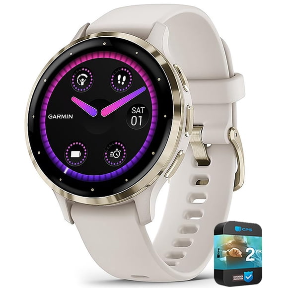 Garmin Venu 3S Reloj Inteligente GPS 41mm Bisel Dorado Marfil