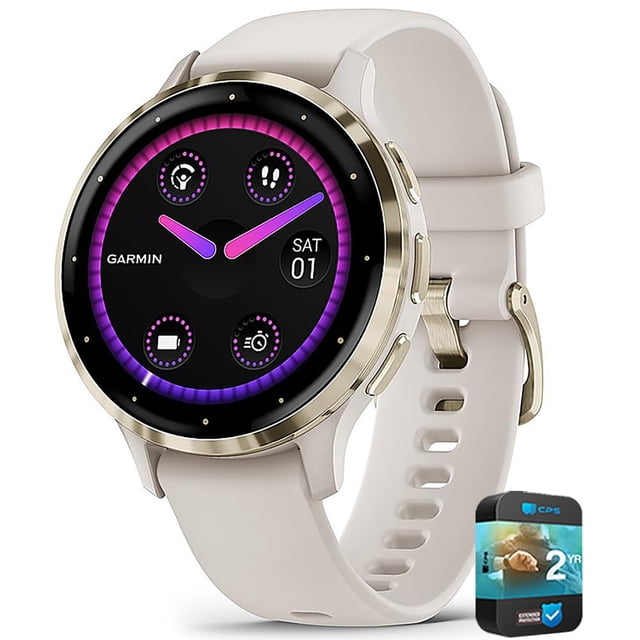 Garmin Venu 3S Reloj Inteligente GPS 41mm Bisel Dorado Marfil