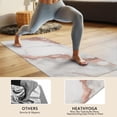 thumbnail image 4 of White Marble Rose Gold Line Pattern Hot Yoga Mat Towel Non Slip for Hot Yoga - Quick-Drying Yoga Mat Cover with 4 Corner Pockets with Travel Bag - Hot Yoga Towel Non Slip 70"x26", 4 of 6