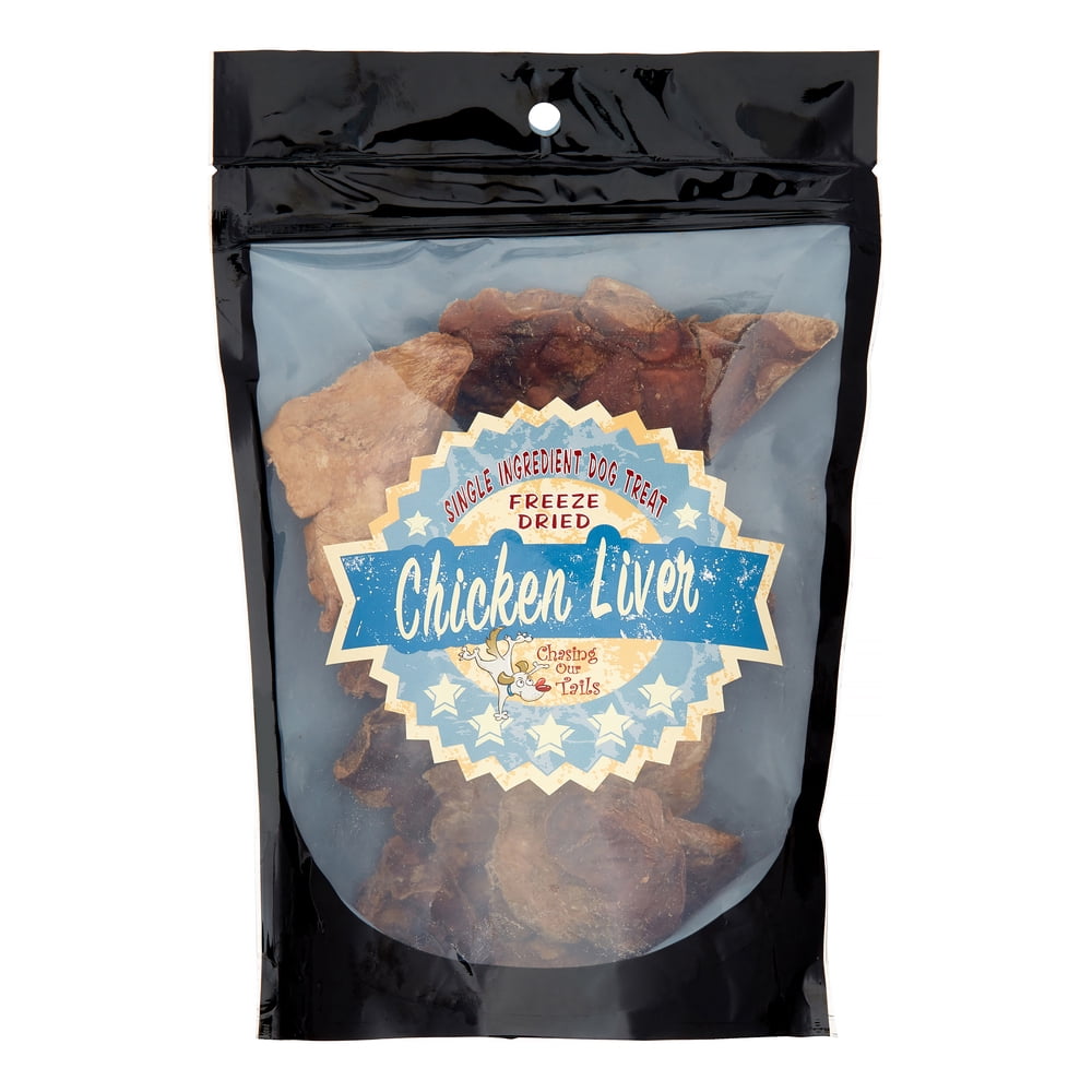 Chasing Our Tails GrainFree Freeze Dried Chicken Liver Dog Treats, 3