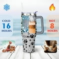 thumbnail image 4 of Gift for Dog Lovers Cute Dog Tumbler for Women - 40oz Dog Tumblers with Handle Straw and Lid Tumbler Cup Travel Coffee Mug, 4 of 7
