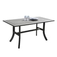 thumbnail image 1 of homeroots outdoor 390037 Distressed Grey Dining Table with Curved Legs, 1 of 1