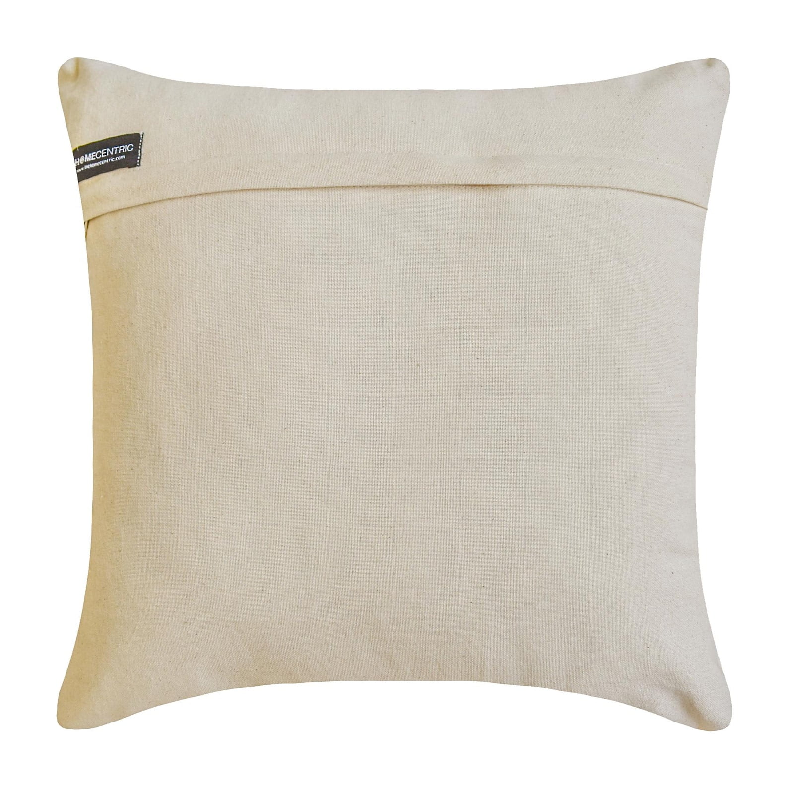 The HomeCentric Decorative Throw Pillow cover Navy 26"x26" (65x65 cm) Velvet & Linen Patchwork, Striped Pillowcases, Striped Modern Style - Velvet Band Navy