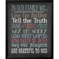 thumbnail image 2 of Faith Family Rules, Religion Framed Art Print Wall Art by Jo Moulton Sold by Art.Com, 2 of 5