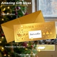 thumbnail image 2 of 10 Sets Christmas Golden Ticket Surprise Scratch Off Card, Surprise Reveal Cards, Gold Gift Reveal Card with Envelope, 2 of 7