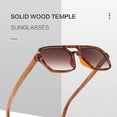 thumbnail image 3 of Men's Sunglasses Stylish and Durable Wood Frame Sunglasses for Outdoor Activities Protect Your Eyes UV Rays, 3 of 5