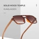 thumbnail image 3 of Men's Sunglasses Stylish and Durable Wood Frame Sunglasses for Outdoor Activities Protect Your Eyes UV Rays, 3 of 5