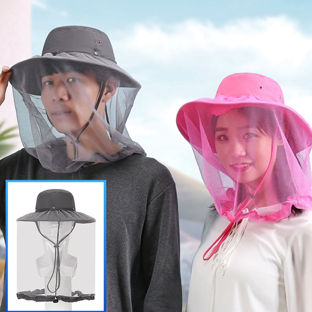Mosquito Net Hat, UPF 50+ Sun Protection, with Hidden Netting for