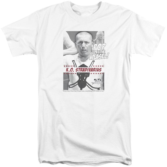 Three Stooges WeaseLong S/S Adult Tall White