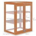 thumbnail image 3 of Outsunny Cold Frame Greenhouse with Wood Frame, 2 Shelves, Orange, 3 of 10
