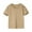 Khaki2, variant on MeetoTime Kids Cotton Short Sleeve Top Solid Color Round Neck Comfortable T-shirt for Toddler Boys Girls