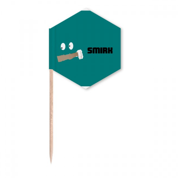 Green Emotion Srk Stare Provoke Toothpick Flags Cupcake Picks Party Celebration