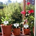 thumbnail image 6 of 15 Pcs White T-Shaped Acrylic Plant Labels with Floral Border Herb Theme Waterproof Garden Stake Labels for Indoor Outdoor Potted Plants Nursery, 6 of 7