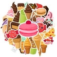 thumbnail image 2 of 35pcs-50pcs Sweet Dessert Stickers Candy Gift Kids Stickers for Luggage Suitcase Phone, 2 of 9