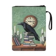 thumbnail image 2 of HELLHERO Book Organizer Bag, 11.42 x 8.66 Inch with Decorative Design for Retro Zipper Pouch, Book Cover Carrying Case Book Club Gifts for Teachers, 2 of 8