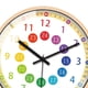 thumbnail image 3 of Reloj de pared silencioso para niños de 12 pulgadas con enseñanza de la hora, para habitación de niños. Manos negras, 3 of 6
