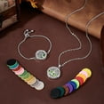 thumbnail image 4 of 2pcs Essential Oil Diffuser Bracelet Necklace Set Tree of Life Stainless Steel Pendants Charms Adjustable Aromatherapy Locket Jewelry with 20 Random Color Refill Pad for Women Mom Gift, 4 of 5