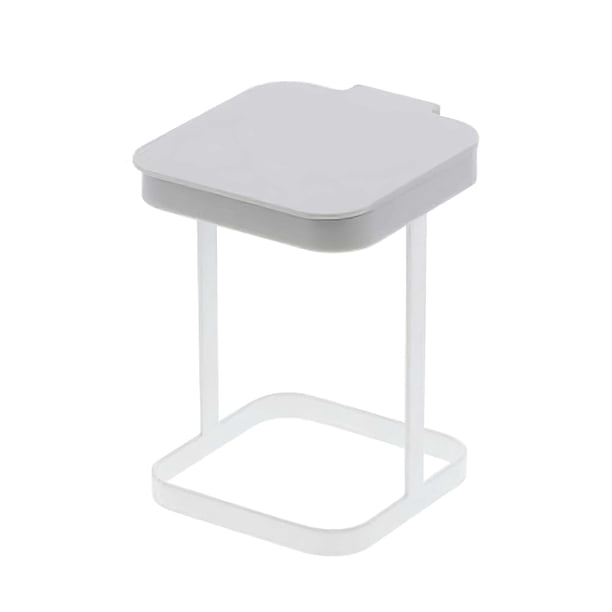 Bote De Basura De Metal Encimera De Cocina De Metal Soporte Para Bolsa De Basura Papelera De Hierro Forjado Estante De Basura Con Tapa Abatible Para Dormitorio Cocina Sala De Estar sonducket HA027981-02