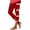 Red, variant on qelini Easter Leggings for Women Plus Size Casual Capris Pants Bunny Print Ankle Pants Yoga Leggings