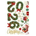 thumbnail image 2 of Christmas Wall Sticker Decorations - 2026 HAPPY N EW YEAR Merry Christmas Green Needle Bell Window Sticker Holiday Indoor And Outdoor Glass Door And Window Static Sticker, 2 of 6
