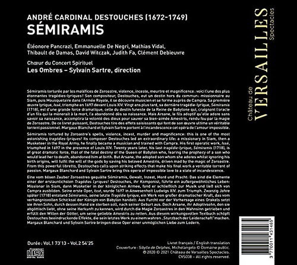 Les Ombres Sartre Blanchard - Semiramis - Music & Performance - CD