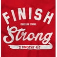 thumbnail image 2 of Finish Strong Bible Scripture Quote Hoodie Sweatshirt Women Men Brisco Brands S, 2 of 6