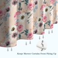 thumbnail image 6 of Pioneer Flower Floral Print Pattern Shower Curtain 72"x84" ,Bathroom Decorative Shower Curtains Set with 12 Hooks,Modern Waterproof Washable Shower Curtain, 6 of 6