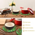 thumbnail image 6 of SKYSONIC Christmas Candy Cane Pot Holders Trivets, 2 Pcs Heat Resistant Trivets, Cotton Thread Weave Mats for Hot Pads Pans Pot Bowl Teapot for Kitchen Decor, 6 of 7