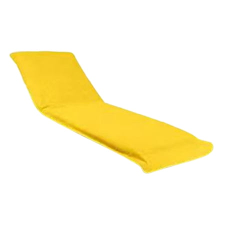 Pool Chair Towel Cover 75x200cm Comfortable Microfiber Easily Install for Summer Lounger Portable Foldable Yellow