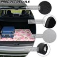 thumbnail image 6 of XYZCANDO Deer Pink Bow Car Trunk Mat 29" x 39", All-Weather Waterproof Cargo Liner with Non-Slip Backing, Easy-Clean Stitched Edge Protector for SUVs, Sedans and Trucks, 6 of 7