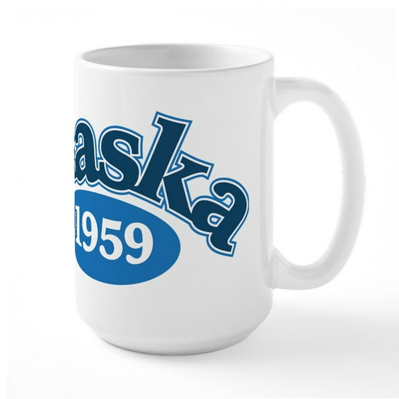 CafePress - Alaska Mugs - 15 oz Ceramic Large White Novelty Mug