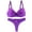Purple, variant on Minimizer Bras for Women Underwire Lace Bra And Bikini Bottom Two Piece Underwear Set Womens Seamless Jelly Bras