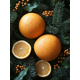 thumbnail image 1 of Qisvanset 12x16 Inch Citrus Berry Holiday Canvas Wall Art, Seasonal Orange Evergreen Rustic Winter Home Decor, 1 of 8