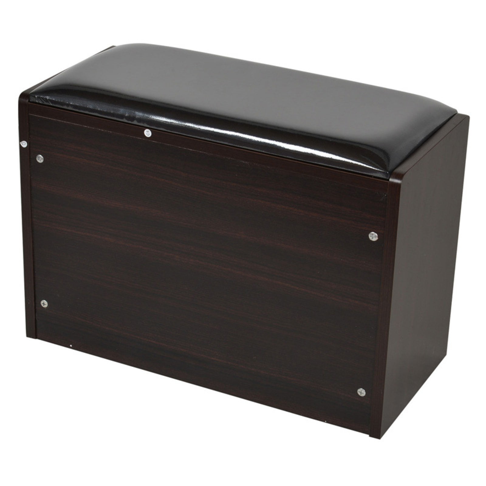 Dark Walnut And Black Storage Benches Home Homcom 9 Pair Shoe