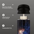 thumbnail image 5 of TAL 24oz Stainless Steel 2-in-1 Straw and Chug Water Bottle with Push Lid, Black Space, 5 of 13