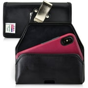 Turtleback Belt Case Compatible with iPhone 11 Pro, XS & X w/OB Commuter Symmetry case Black Holster Leather Pouch