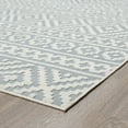 thumbnail image 5 of 8x10 Water Resistant, Large Indoor Outdoor Rugs for Patios, Front Door Entry, Entryway, Deck, Porch, Balcony | Outside Area Rug for Patio | Blue, Stripe | Size: 7'10'' x 10'2'', 5 of 7