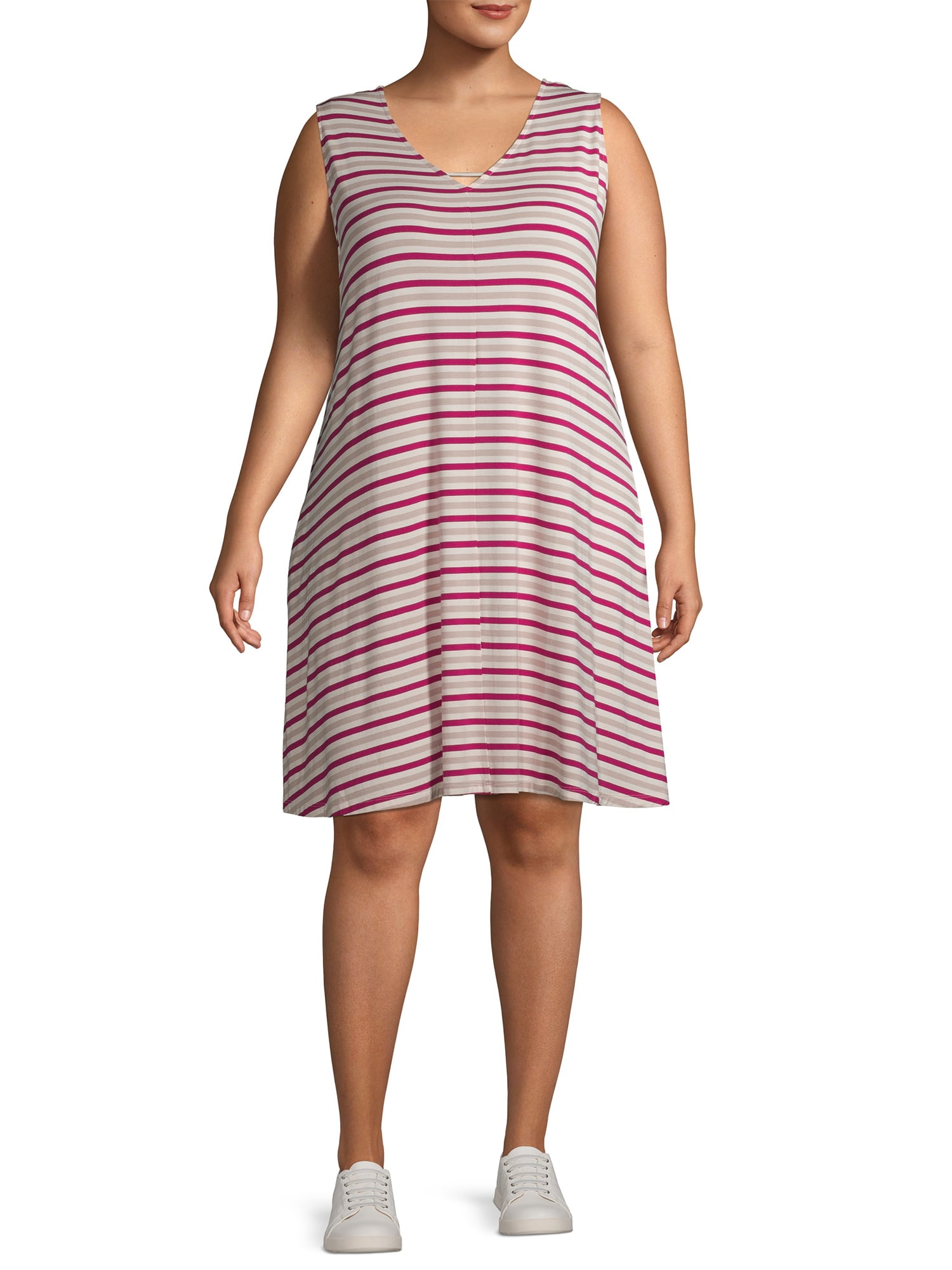 sleeveless swing dress